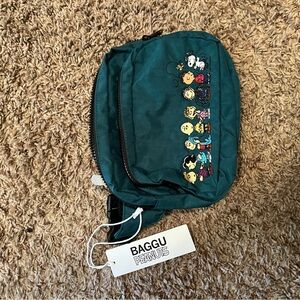 Baggu Peanuts Teal Crossbody Bag